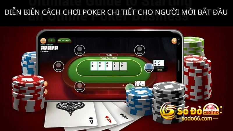 Diễn biến cách chơi Poker chi tiết 