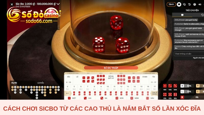 Cách chơi Sicbo từ các cao thủ 