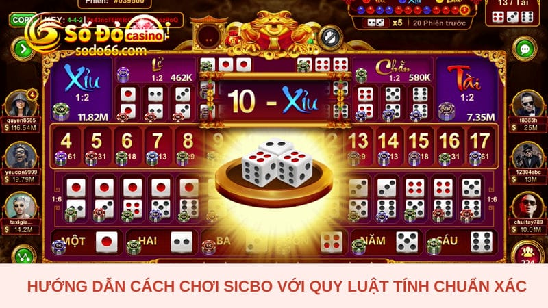 Hướng dẫn cách chơi Sicbo 