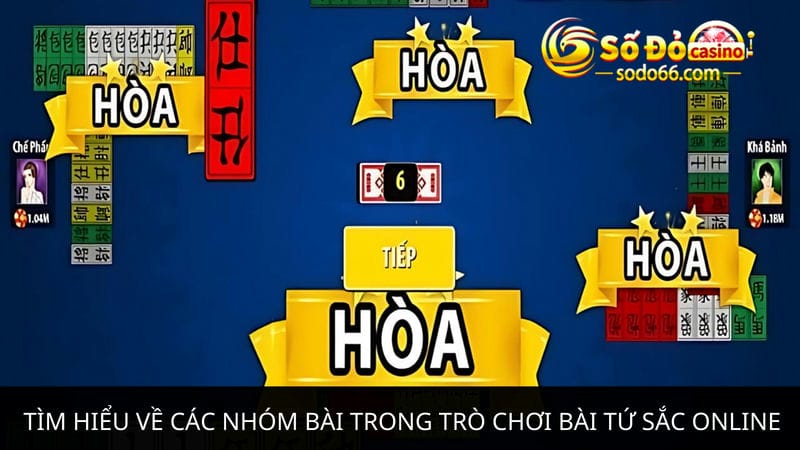 nhóm bài trong trò chơi bài tứ sắc online