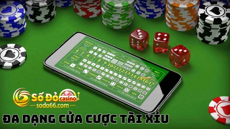 Đa dạng lựa chọn đặt cược với tài xỉu online 